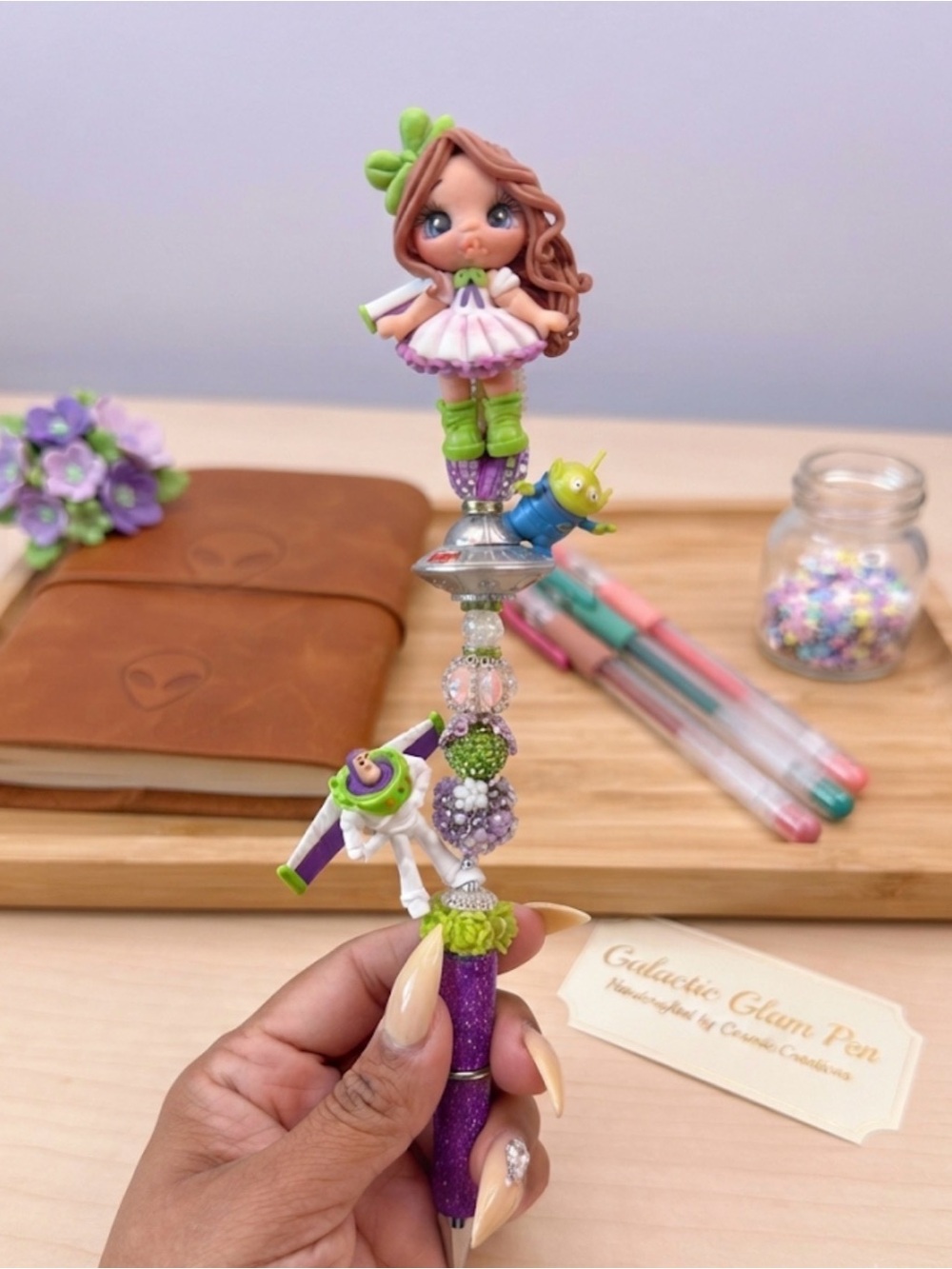 Custom made Beaded Character Pen